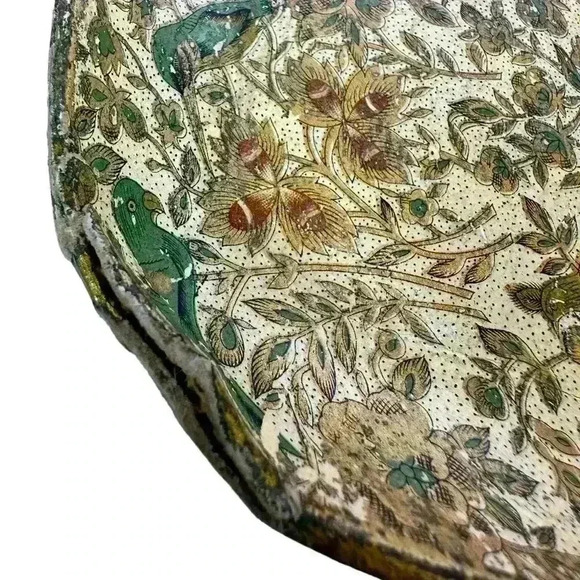 Vtg Paper Mache Serving Tray Occupied Japan Vanity Desser Tray 14 x 12 - Picture 4 of 6